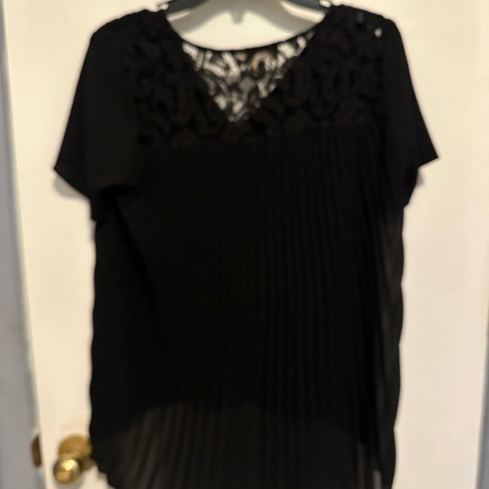 Micheal Kors Elegant Black Lace Women's Top